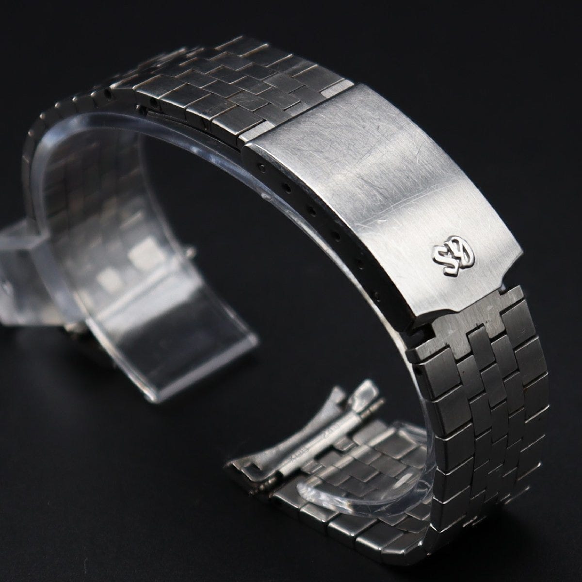 SEIKO 56GS 純正パーツ グランドセイコー SSブレス XQB240 ●ラグ幅16.5m用●時計装着時約16.5cm 1970年代 ヴィンテージ メンズ腕時計用