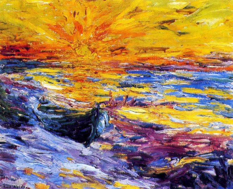 Sunset, 1909, 88×73 cm by Emil Nolde: History, Analysis & Facts | Arthive