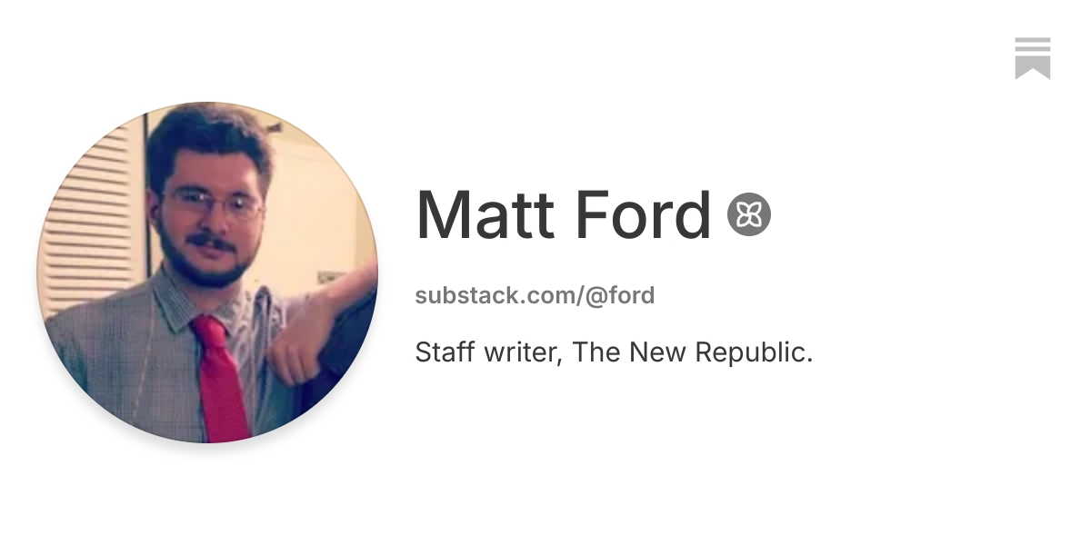 Matt Ford | Substack
