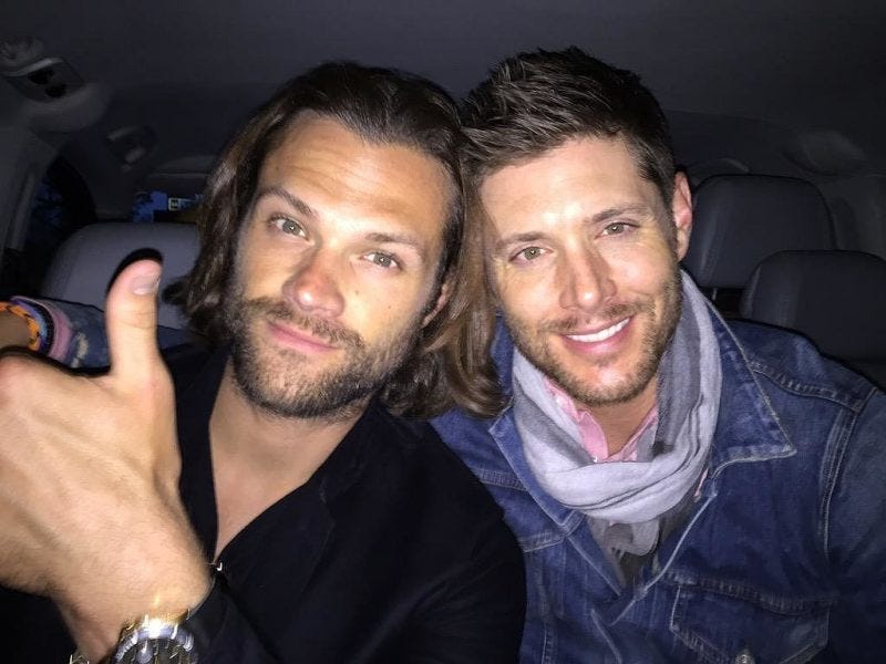 supernatural sam dean winchester thumbs up supernatural sam dean winchester thumbs up