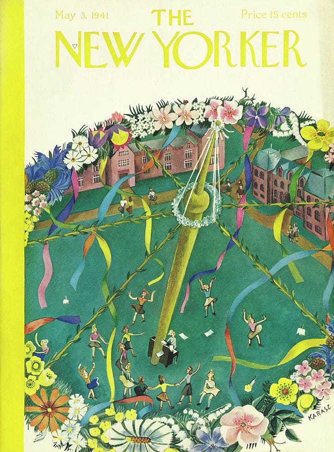 New Yorker May 3 1941 Painting by Ilonka Karasz