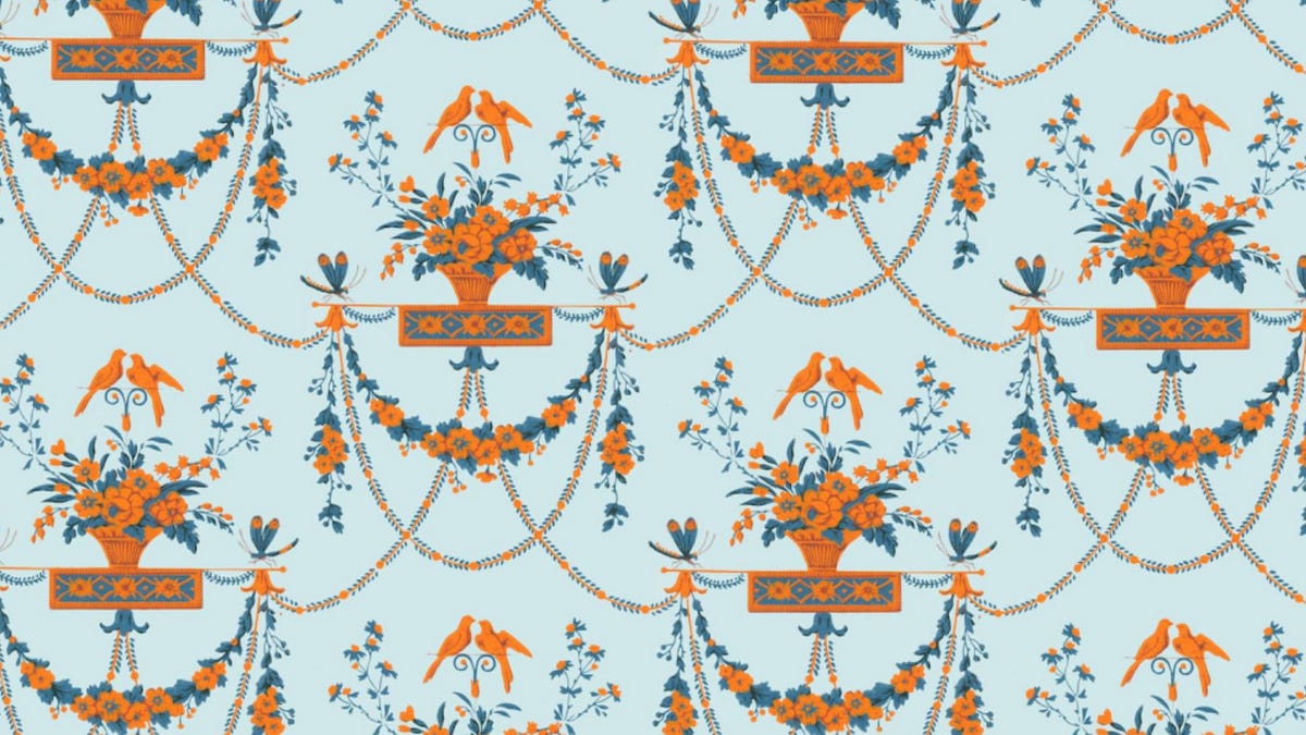 How George Washington’s Mount Vernon wallpaper was finally restored to its original glory