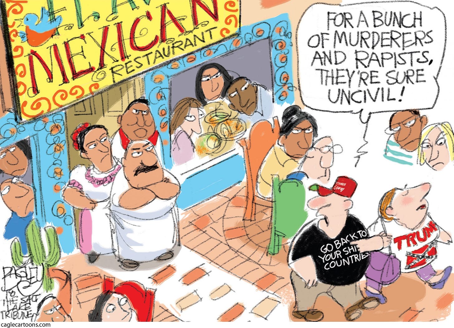 Republican racist anti-immigrant policies. Birthright citizenship.