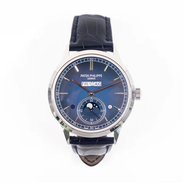 2023 Patek Philippe In-Line Perpetual Calendar Platinum / Blue 5236P-001 Listing Image 1 2023 Patek Philippe In-Line Perpetual Calendar Platinum / Blue 5236P-001 Listing Image 1