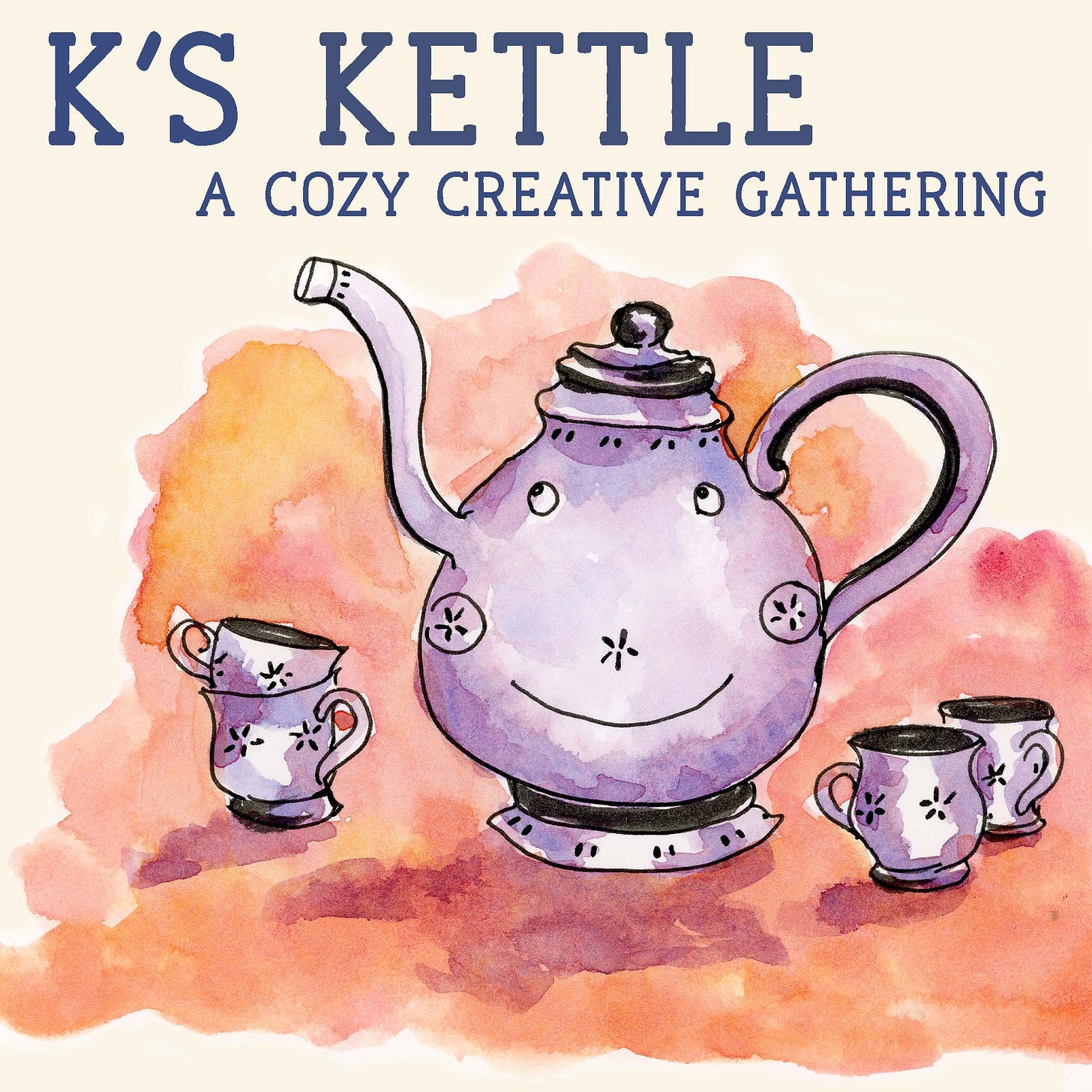  K. Woodman-Maynard promotional graphic for “K’s Kettle a Cozy Creative Gathering.” 