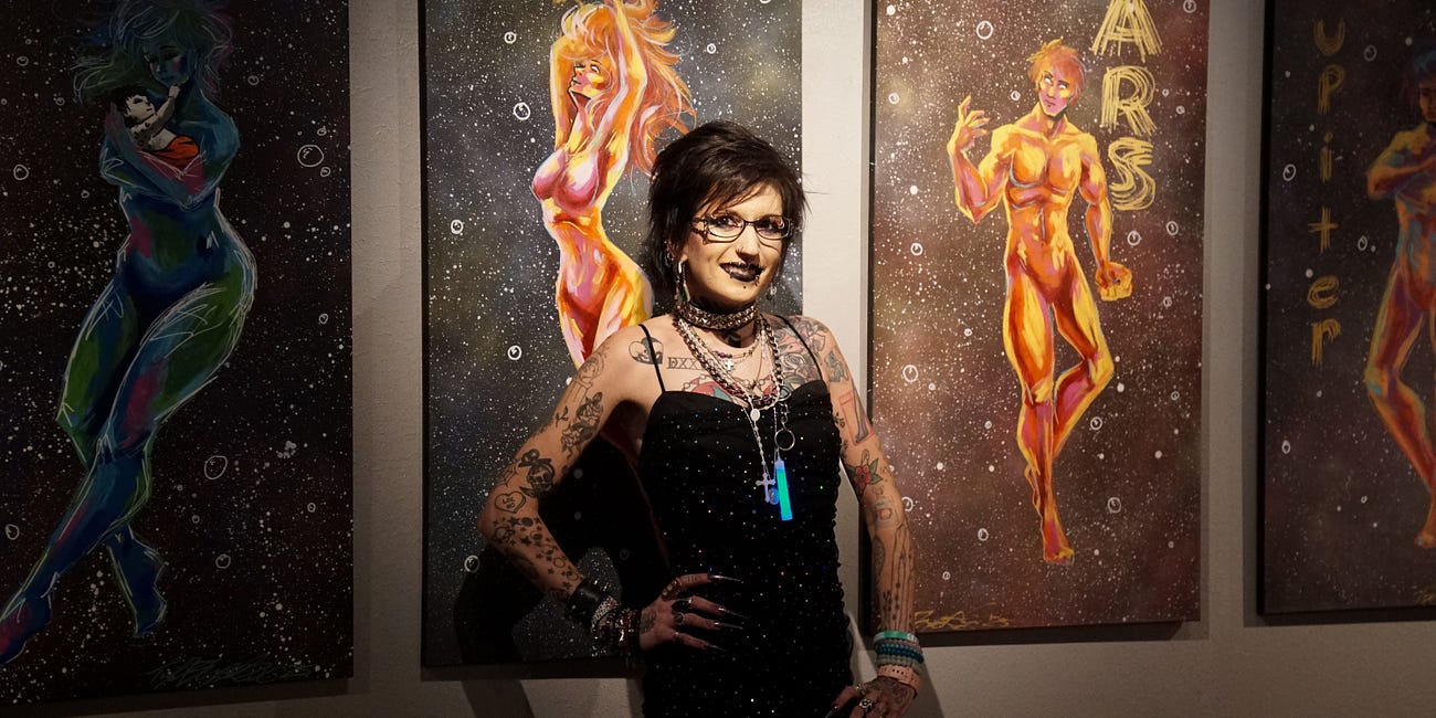 Artist Elyse Arnold's "Celestials" On Display at Caviel's Museum and Art Gallery