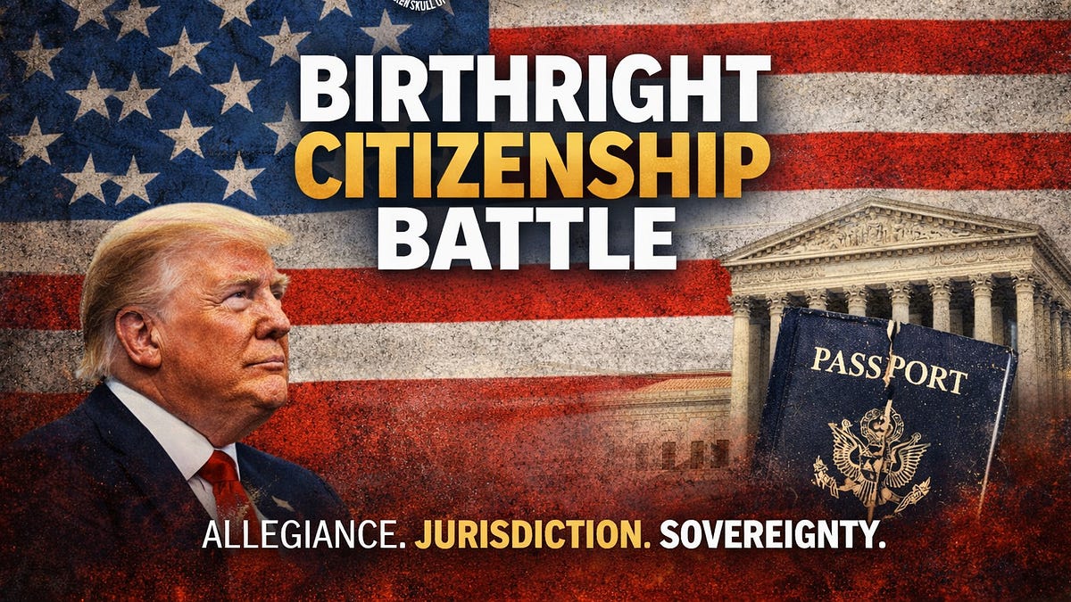 The Citizenship Clause Was Never Meant to Be a Loophole: Restoring Allegiance, Jurisdiction, and the Meaning of Being American