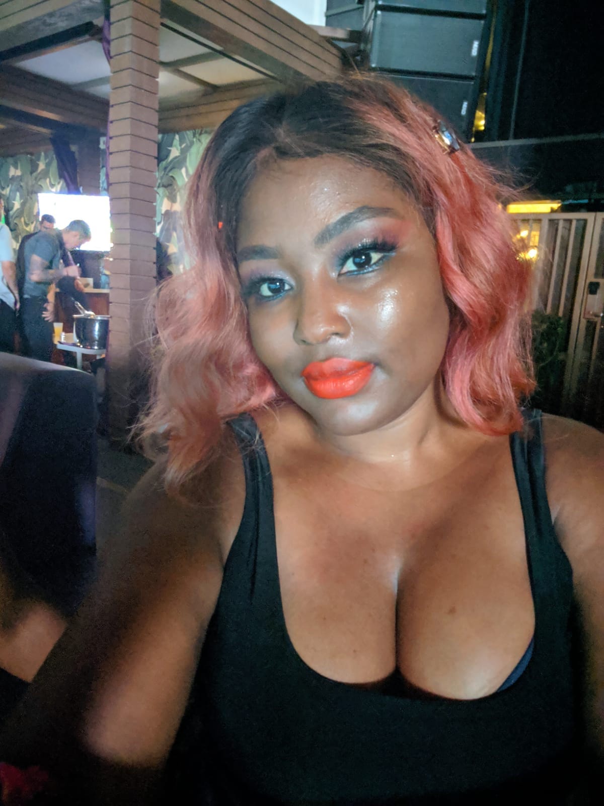 After Travis Scott performed: Chillin by the pool