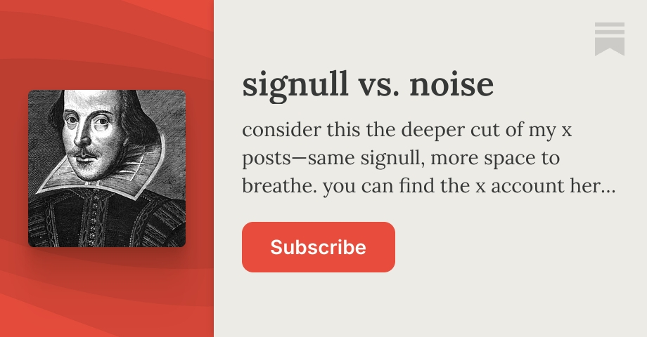the art of thinking out loud - signull vs. noise