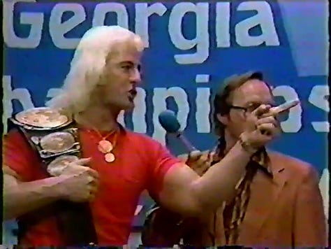 Mr. Wrestling II and Tommy Rich, Austin Idol, The Russians go after Ole Anderson