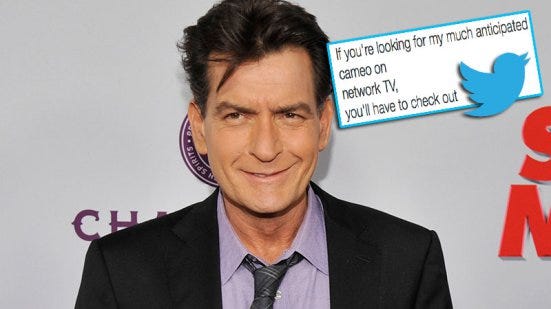 charlie sheen tweets out hes not on two half men finale 2015 charlie sheen tweets out hes not on two half men finale 2015