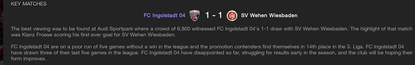 Football Manager 2023 Key Match