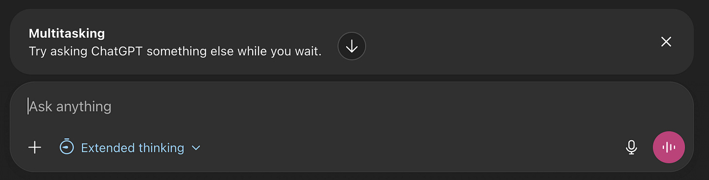 Multitasking in ChatGPT Multitasking in ChatGPT