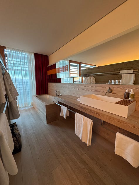 The library shelves are full of art books.