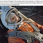 Yuri Gagarin's faked 1961 flight, the Russian space-con and the Apollo film program. 