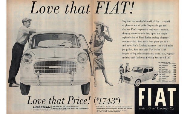 1958 fiat ad