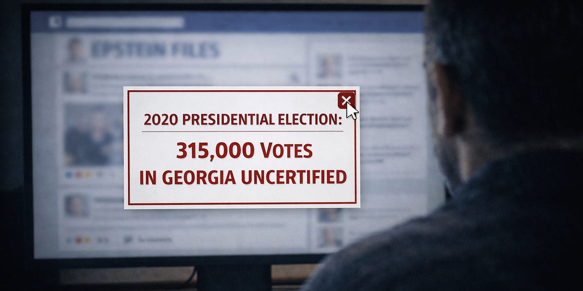 EPSTEIN FILES DISTRACT FROM BOMBSHELL: GEORGIA&rsquo;S 2020 UNCERTIFIED VOTES