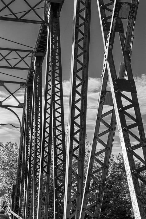 scenes from an old historic bridge