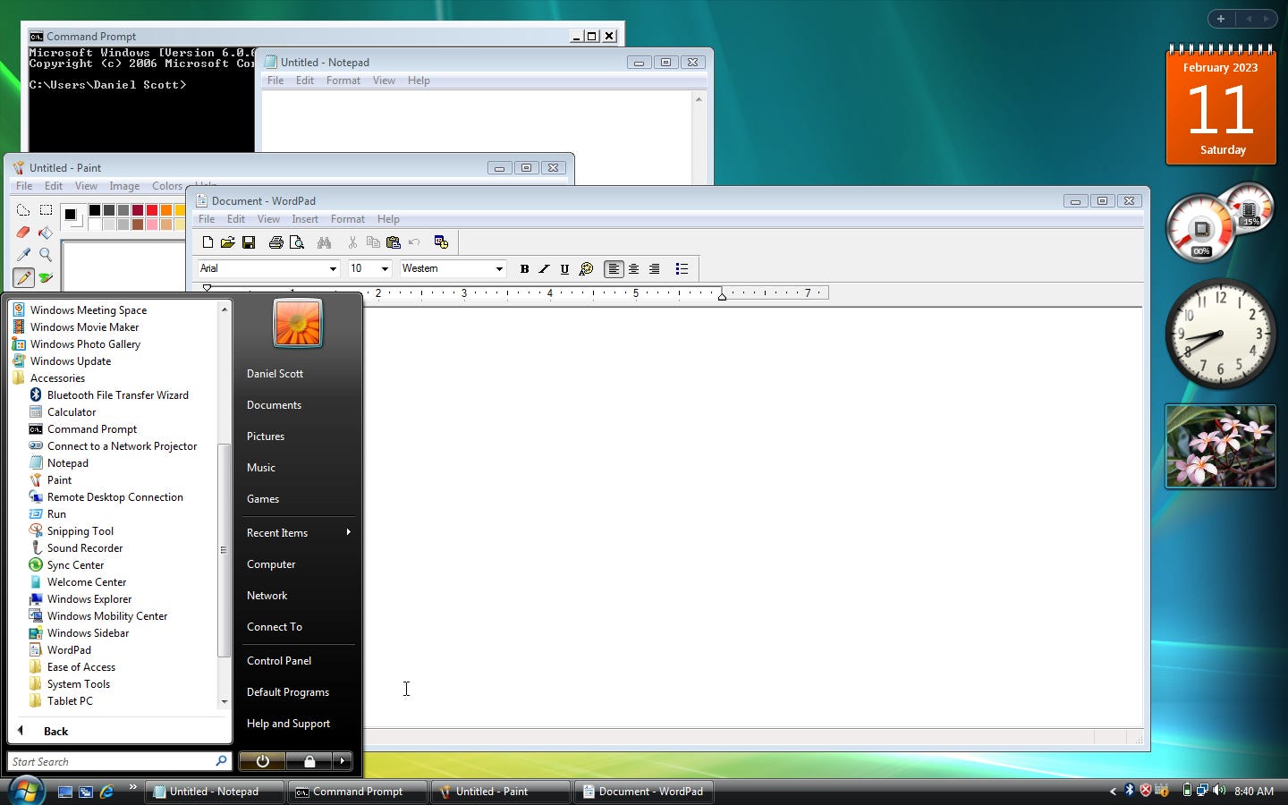 Exploring the Windows Vista Desktop - by Dan Scott