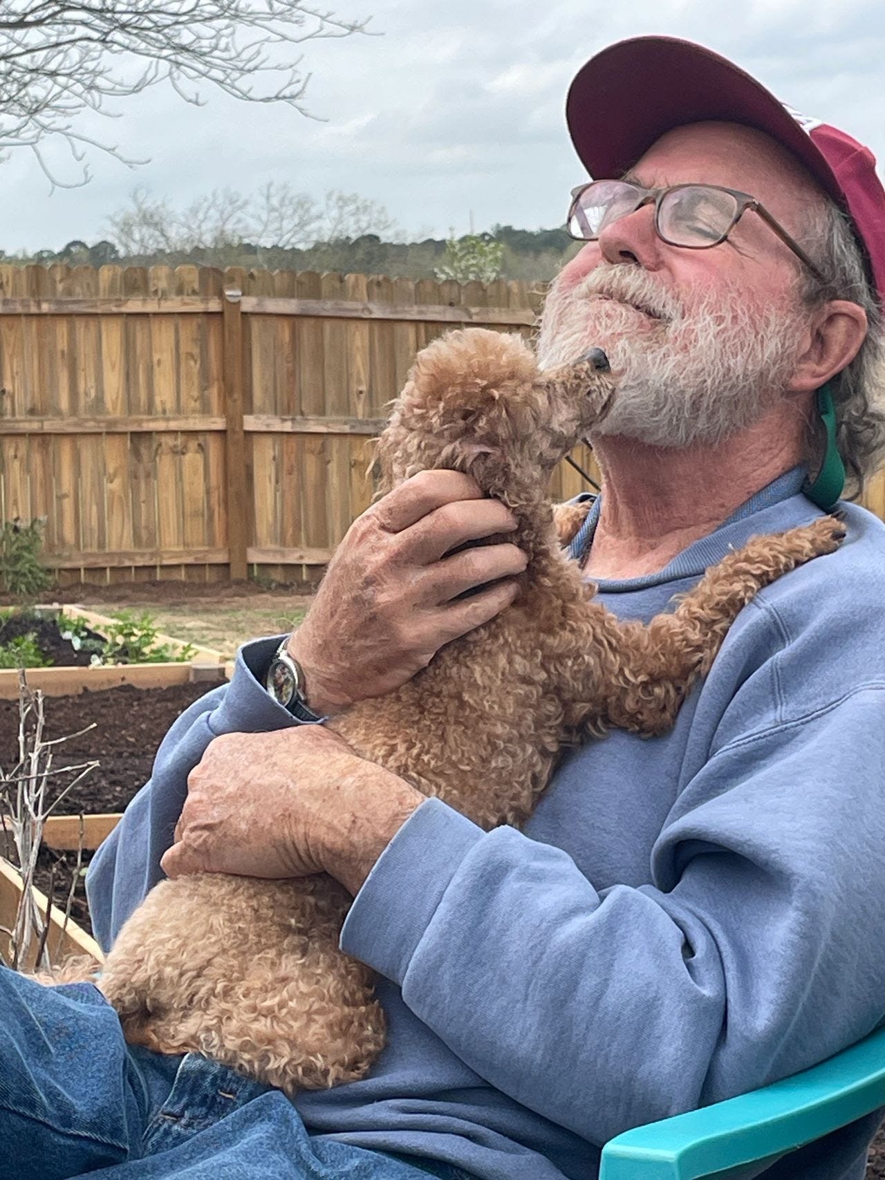 ET and her Daddy in our backyard vegetable farm ET and her Daddy in our backyard vegetable farm