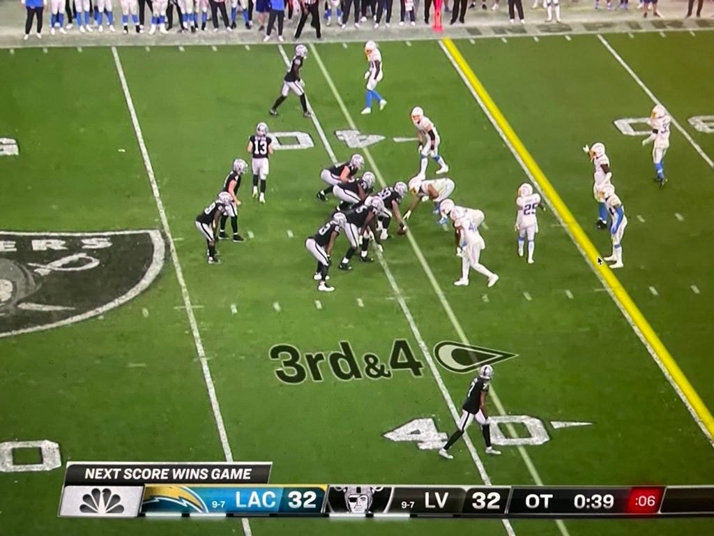 Chargers vs Raiders 2021, 3ra y 4 Chargers vs Raiders 2021, 3ra y 4
