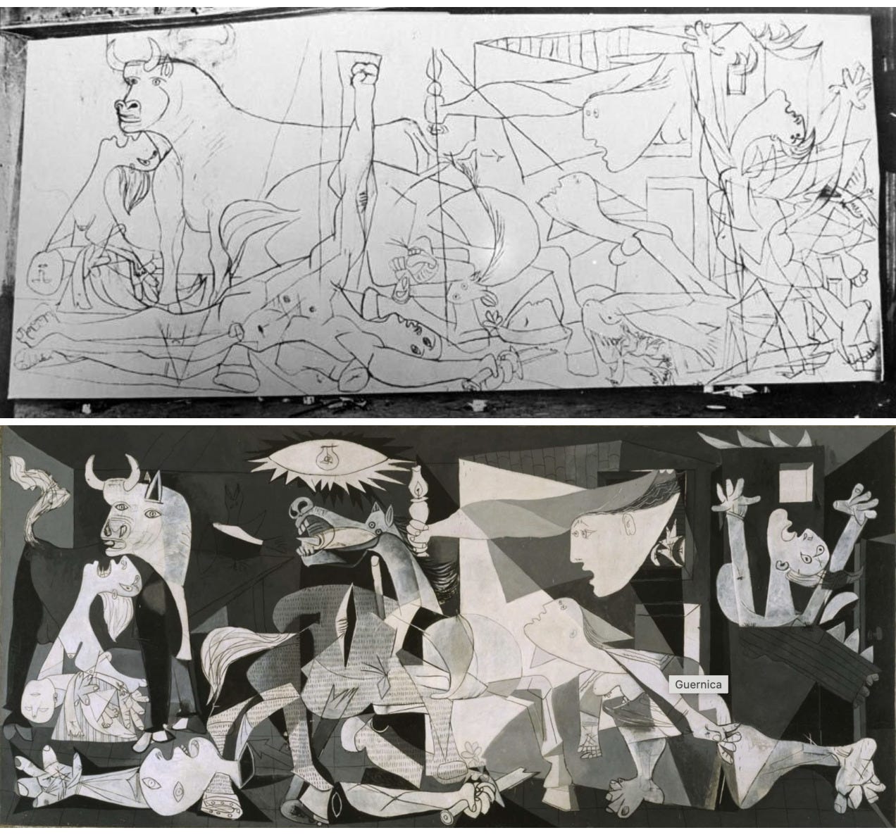A collage of a painting

Description automatically generated