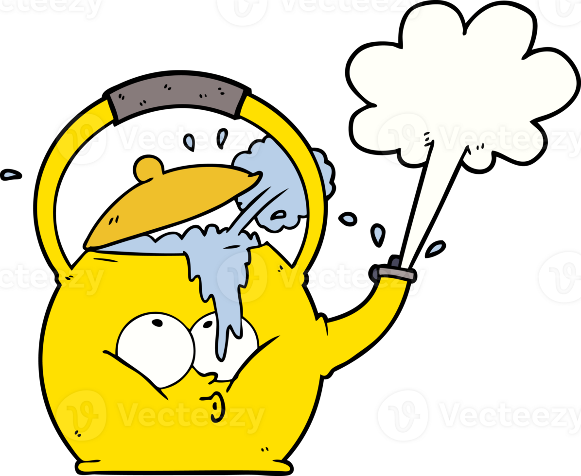 cartoon boiling kettle 45243637 PNG