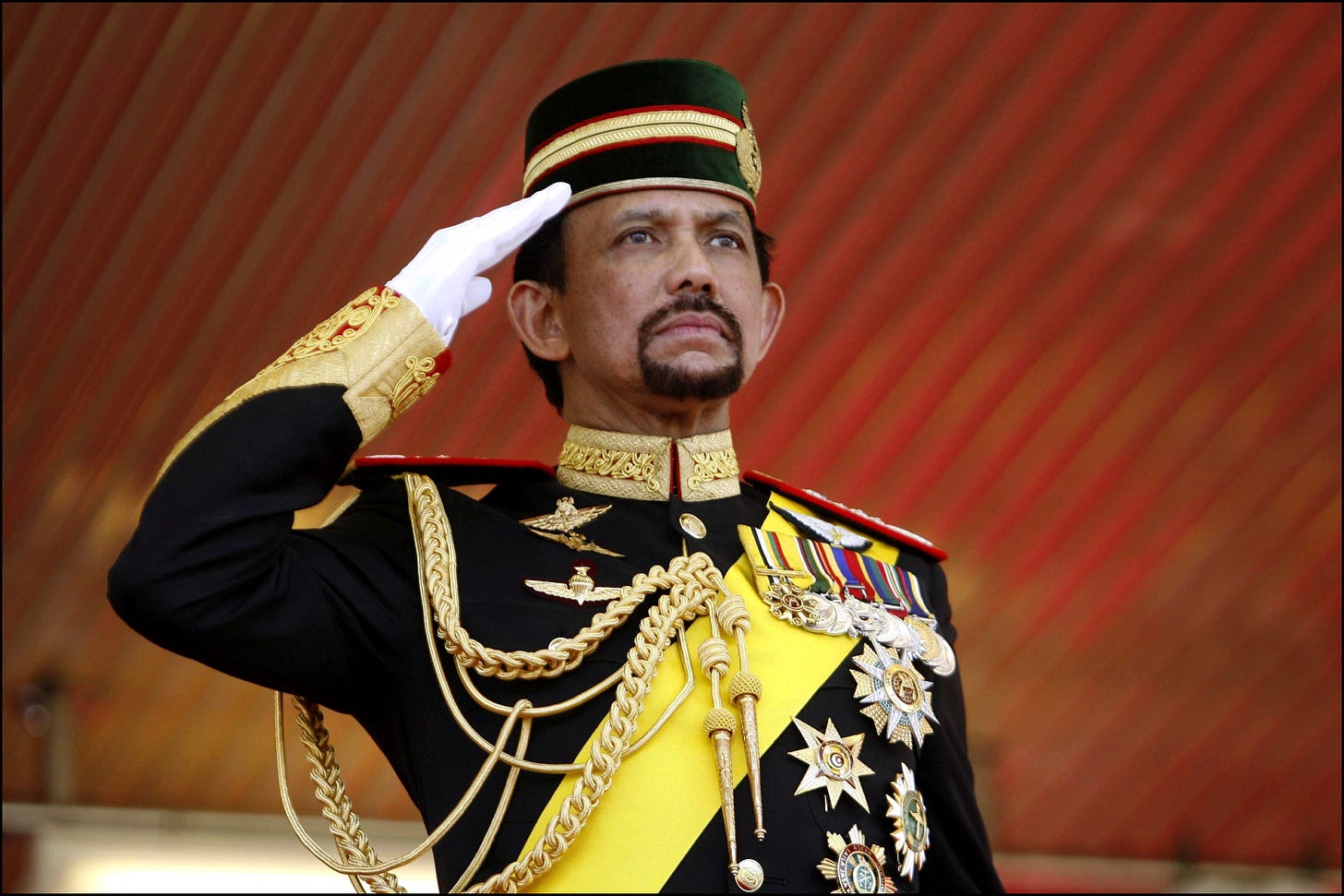 Sultan Hassanal Bolkiah of Brunei in ceremonial dress