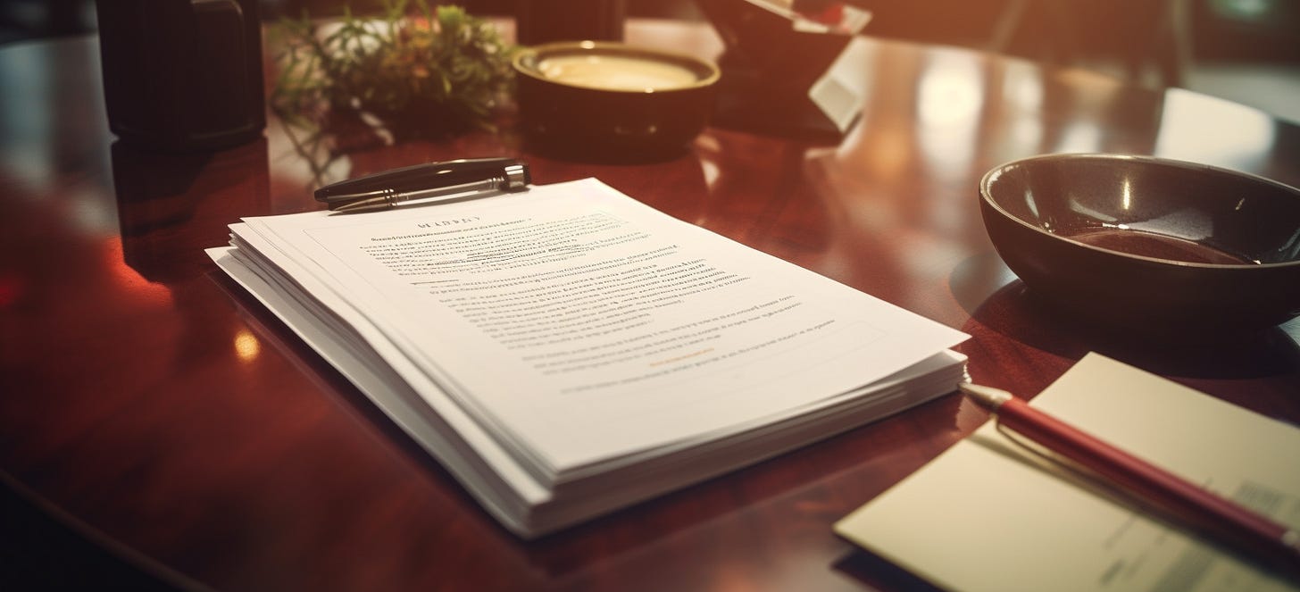 Many versions of the resume.  Image generated by Midjourney AI.