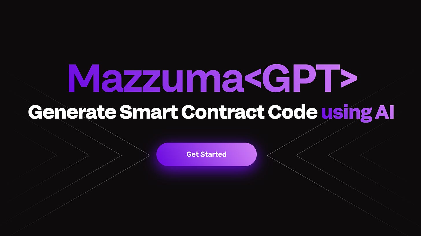 Mazzuma Launches AI-Powered Smart Contract Generator "Mazzuma GPT"