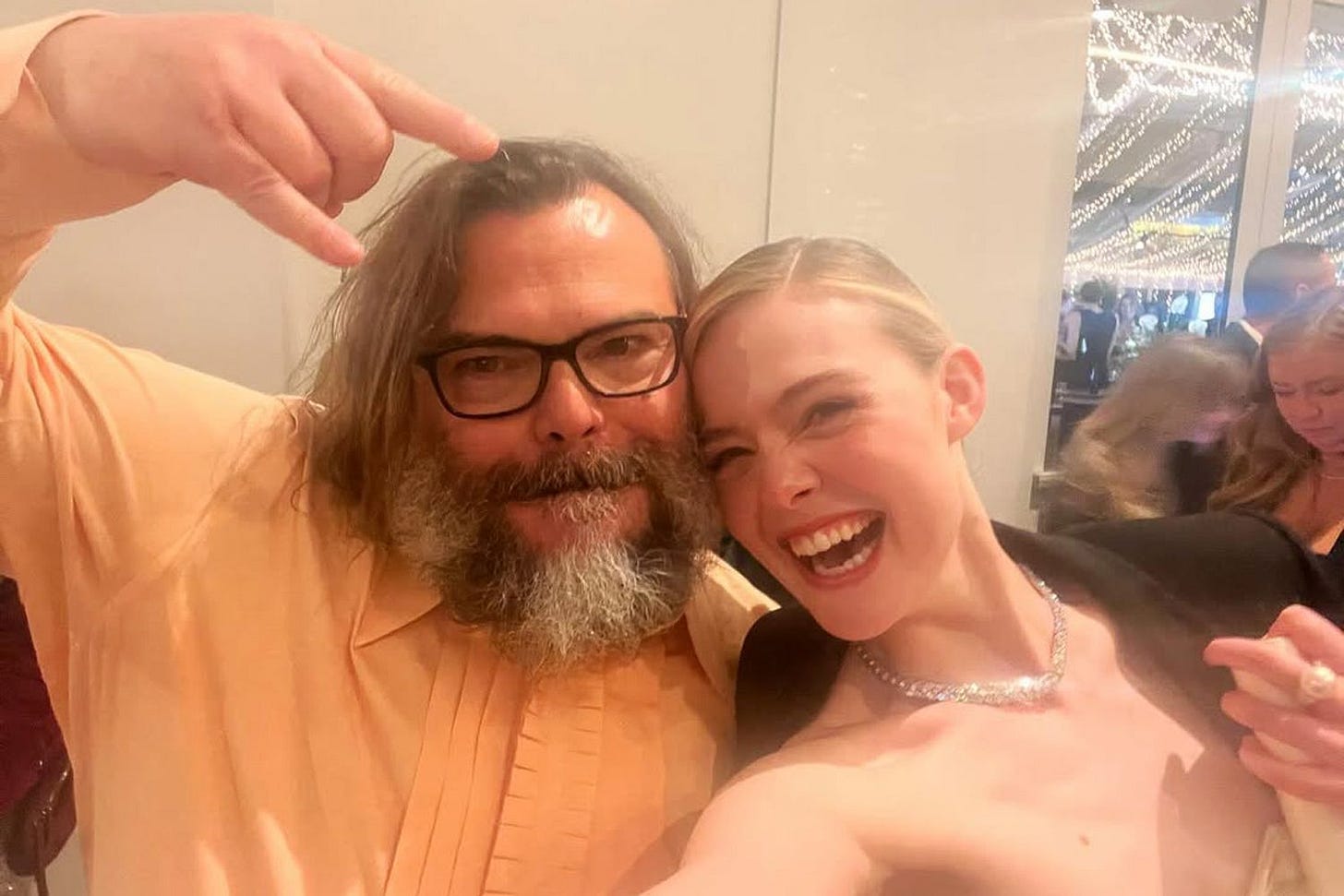 Elle Fanning Has Crush on Jack Black, Her Boyfriend Told Him 'You're Her Hall Pass' Elle Fanning Has Crush on Jack Black, Her Boyfriend Told Him 'You're Her Hall Pass'