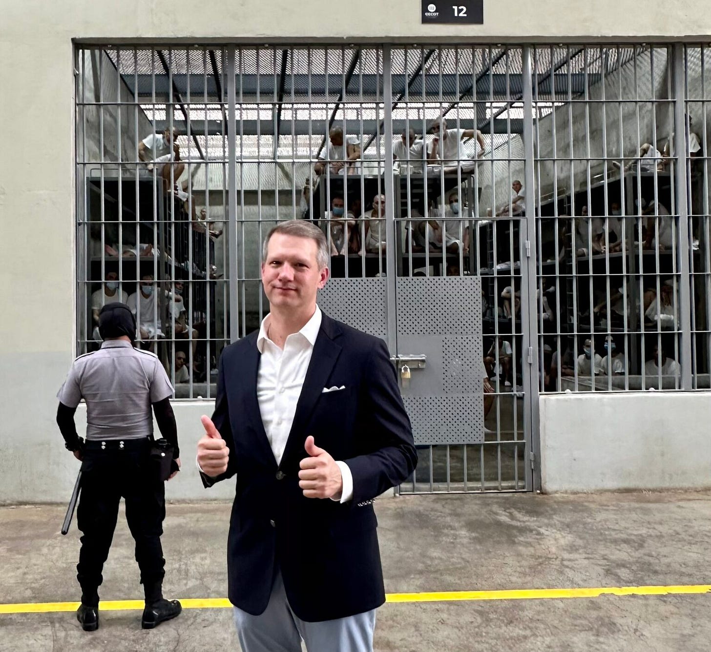W.Va. Rep. Riley Moore gives El Salvador prison CECOT two thumbs up • West  Virginia Watch