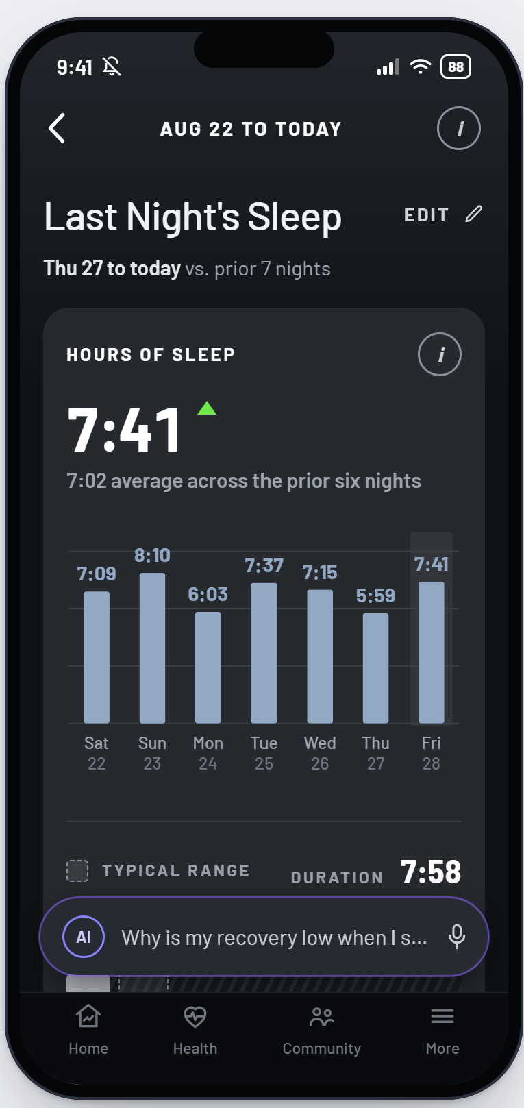 Can We Make It Better? Part 4: WHOOP Health & Recovery Screens