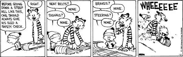 What are some of the best Calvin and Hobbes comic strip published in 'The  Hindu' newspaper? - Quora