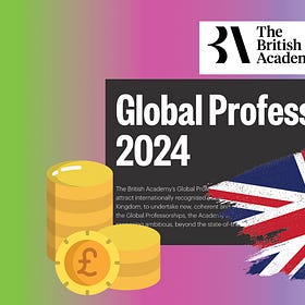 The British Academy's £900k "Global Professorships" (paid for by YOU, the British taxpayer)