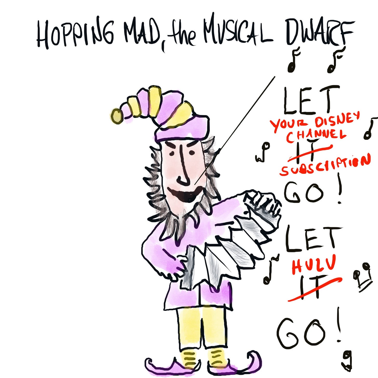 Dwarf sings about boycotting Disney.