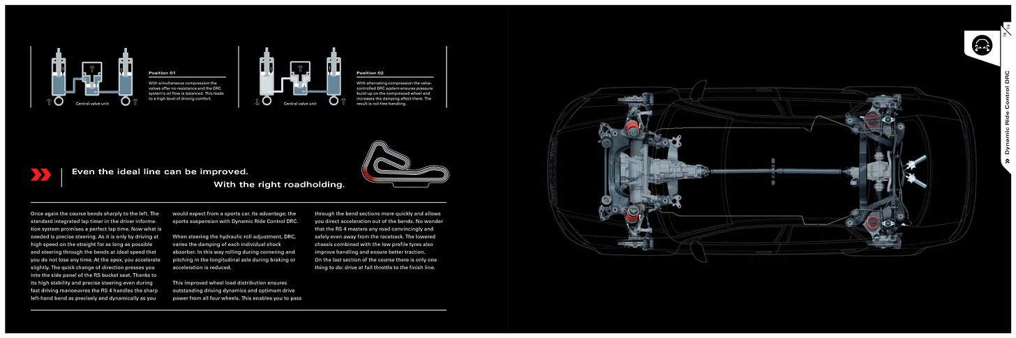 Audi B7 RS4 2006 brochure dynamic ride control DRC Audi B7 RS4 2006 brochure dynamic ride control DRC