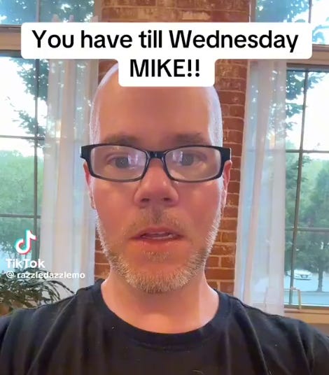 BREAKING: A Man Is Threatening To Release Speaker Mike Johnson's GRINDR Profile And IP Address Unless He Swears-In Adelita Grijalva "By Wednesday!"