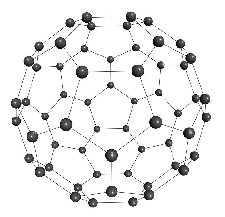 Hexagonal resonance: C60 vs Honeycomb