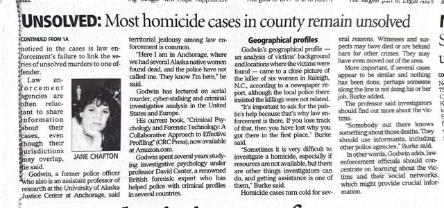 Forgotten Souls, a three-part series about unsolved homicides in Comanche County, began publication Nov. 12, 2000 and ran for three weeks with stories publishing on Sundays and Mondays. Click on each picture to see the full page. (Mc Nelly Torres | Don’t Forget My Voice)