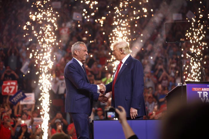 Trump Adopts RFK Jr.'s War on Junk Food to Win Over His Fans - WSJ Trump Adopts RFK Jr.'s War on Junk Food to Win Over His Fans - WSJ