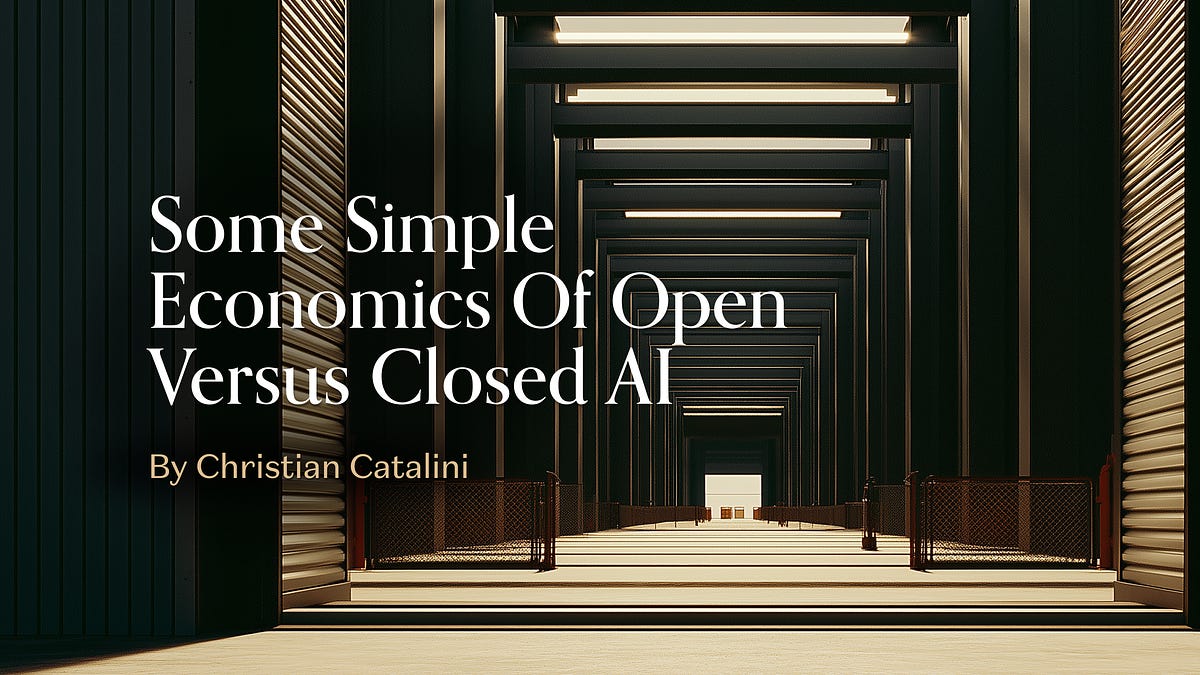 Some Simple Economics of Open versus Closed AI