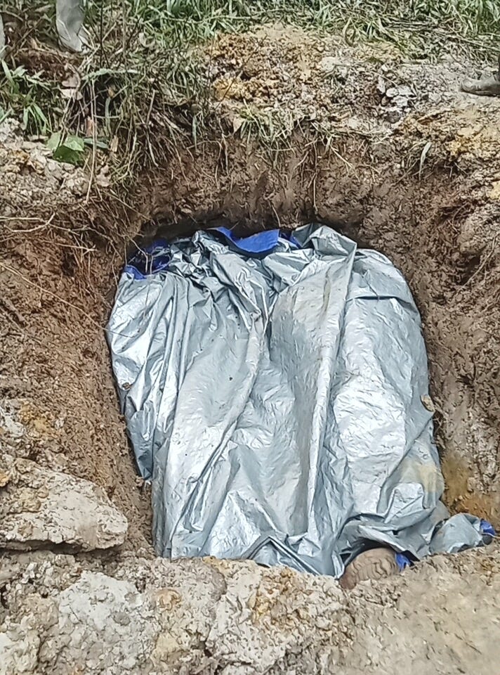 The bodies of slain TPNPB members