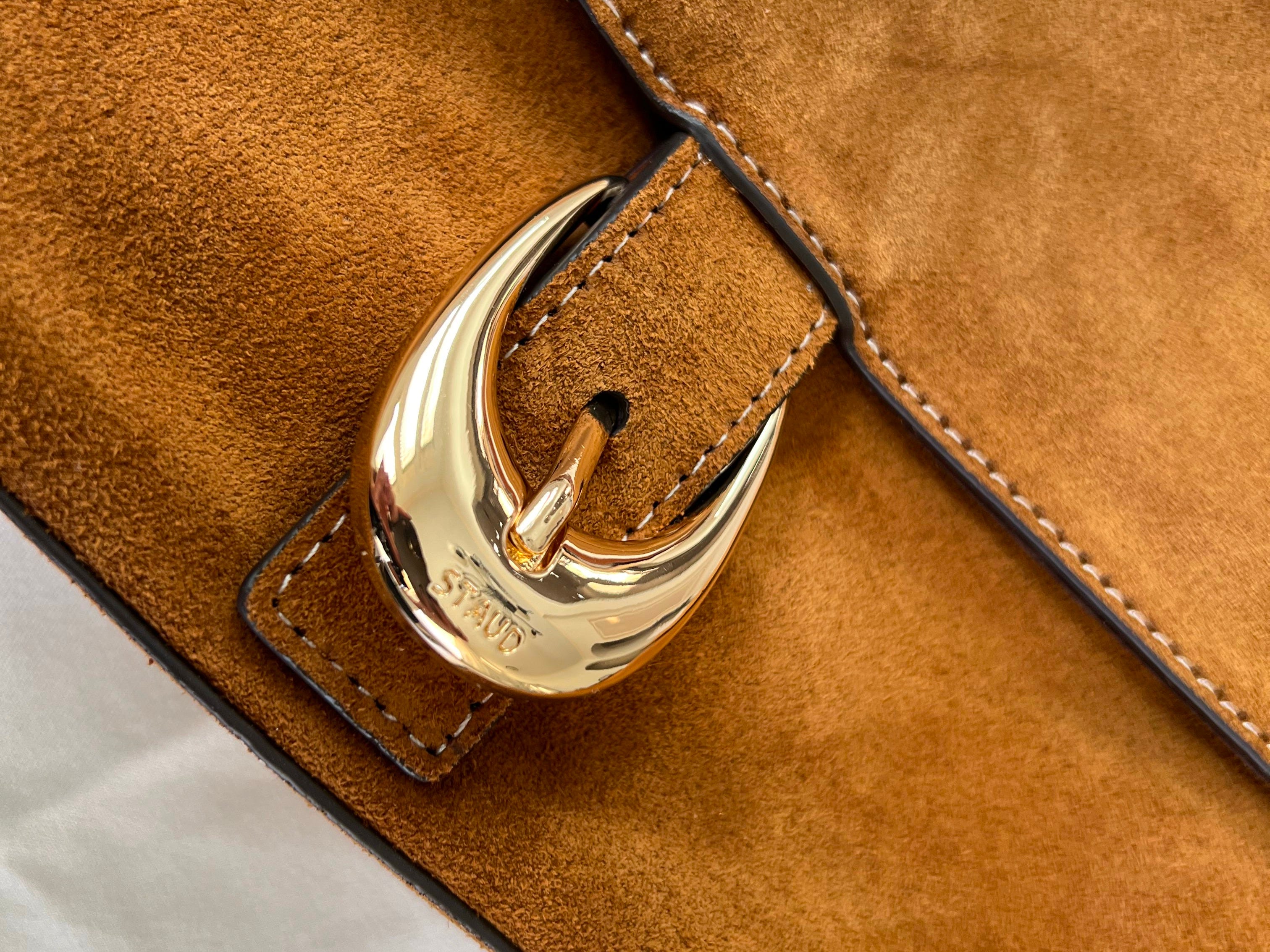 The Staud Harlow Suede Shoulder Bag - Cost per Fit The Staud Harlow Suede Shoulder Bag - Cost per Fit