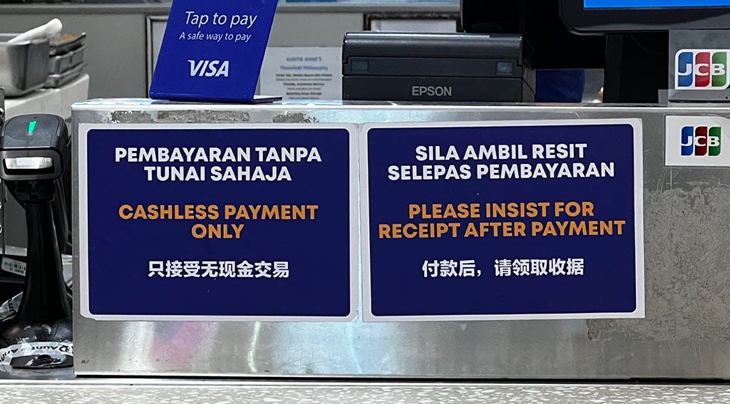 Please Malaysia, Stop the Overcorrection on Cashless Payments