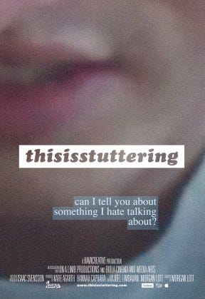 thisisstuttering poster thisisstuttering poster