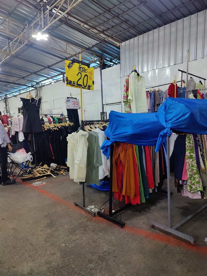 functional + fashionable souvenirs: Thai chili pastes, curry pastes, limited edition Kin Jay festival vegetarian Tom Yum ramen, second hand blouses, knock-off jibbitz and cute hair clips 