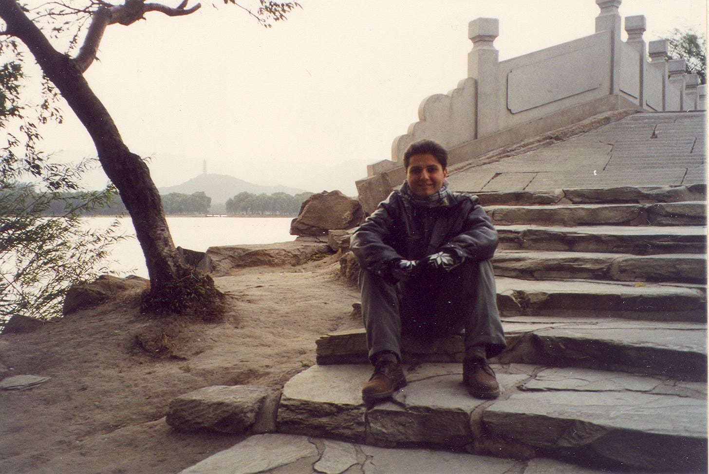 The author at the Summer Palace, Beijing, China (Photo by ‘Charlene’, October 2000)
