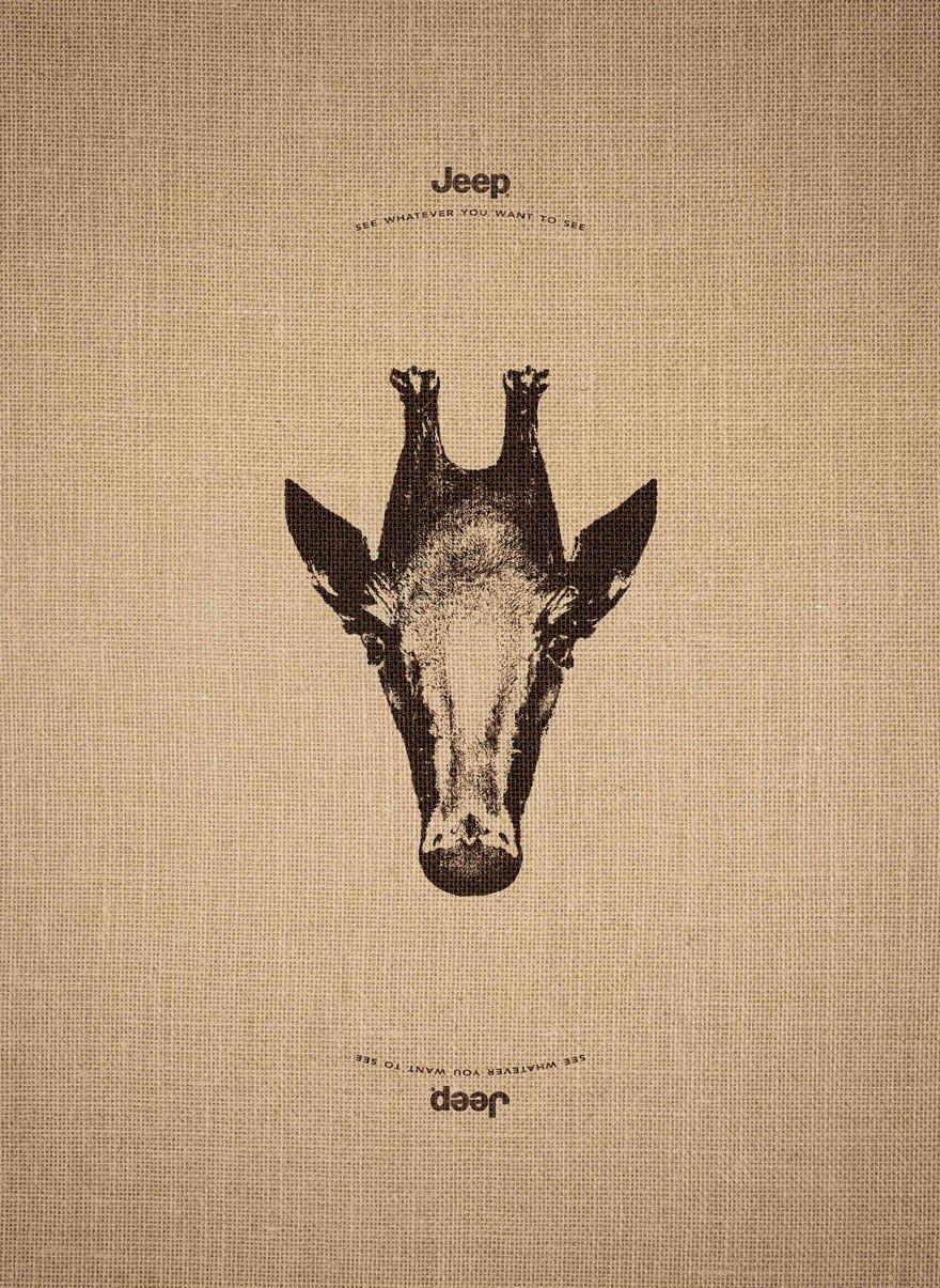 Jeep's Clever Ad Campaign Works Just As Well Upside Down