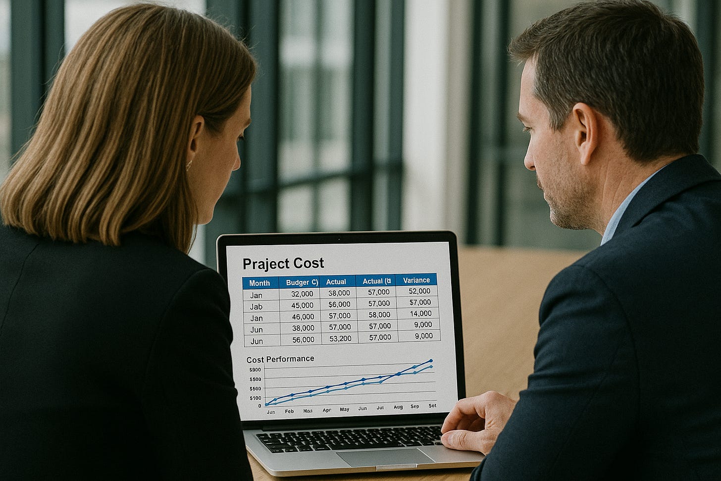 2 people looking at a laptop 2 people looking at a laptop